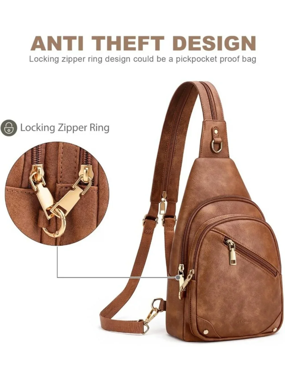 Stylish Anti-Theft Sling Bag for Women | RFID Crossbody Travel Purse